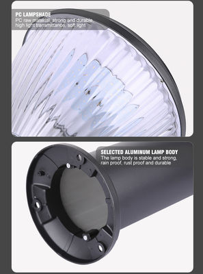 35/65/85CM چراغ باغ خورشیدی LED استیل ضد زنگ 6500LM پشتیبانی دیمر