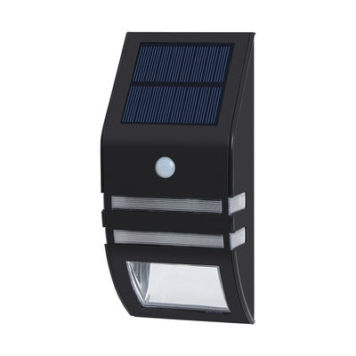 چراغ دیواری سنسور خورشیدی LED مشکی 120LM در فضای باز 8-10 ساعت زمان کار