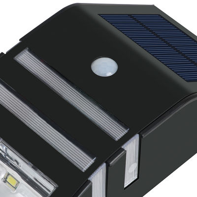 چراغ دیواری سنسور خورشیدی LED مشکی 120LM در فضای باز 8-10 ساعت زمان کار