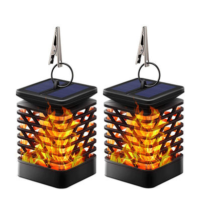 گرم سفید 3500K 40LM بی سیم LED خورشیدی فانوس باغچه مشعل خورشیدی