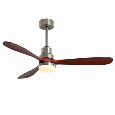 EMC Home Hotel 220v 1320mm فن سقفی چوبی چراغ سه سرعته سفارشی