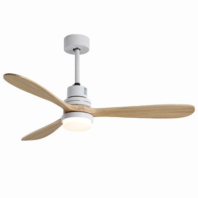 EMC Home Hotel 220v 1320mm فن سقفی چوبی چراغ سه سرعته سفارشی