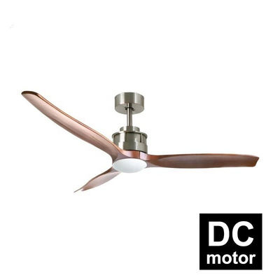 دکور اتاق نشیمن 40 وات 52 اینچ پنکه سقفی چوبی چراغ 3 تیغه موتور DC
