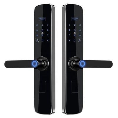 قفل درب اثرانگشت دیجیتال Rosh با امنیت بالا قفل درب چندکاره تویا Wifi