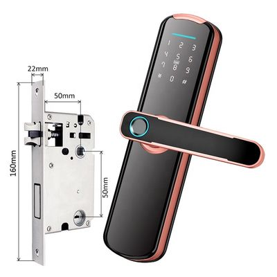رمز عبور وای فای قفل هوشمند الکترونیکی 35 میلی متری اپلیکیشن Ttlock Tuya