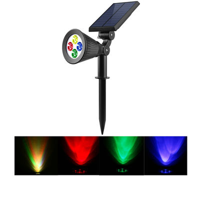 چراغ‌های منظره خورشیدی با تغییر رنگ 5000K RGB IP44 چراغ‌های مسیر خورشیدی 200 لومن
