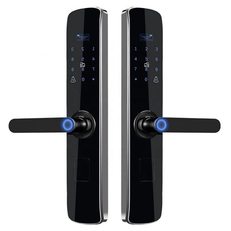 قفل درب اثرانگشت دیجیتال Rosh با امنیت بالا قفل درب چندکاره تویا Wifi