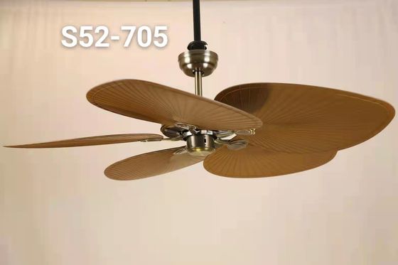 پنکه سقفی دکوراتیو ریموت دار ویلایی اگزوتیک مالزی 5 تیغه پلام ABS